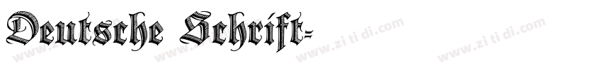 Deutsche Schrift字体转换